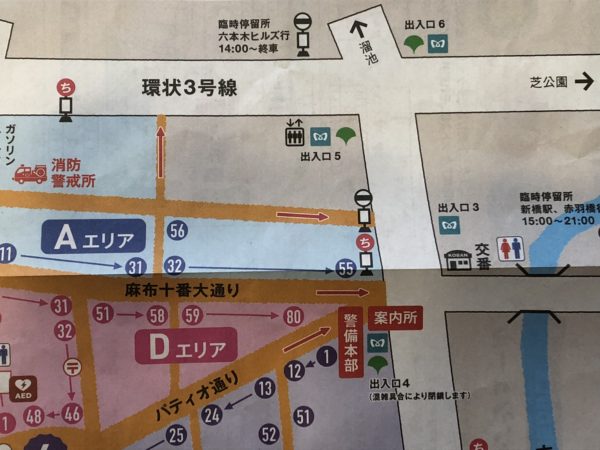麻布十番納涼祭り地図
